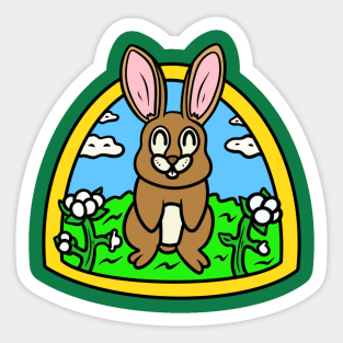 Desert cottontail Sticker